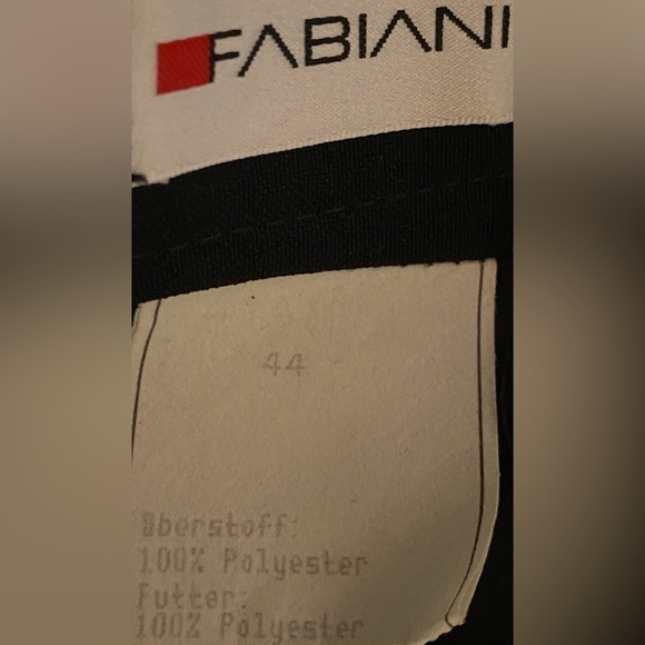 Fabiani Black Midi Long Cropped Workwear Skirt Women's Size 12 Large - Picture 8 of 10